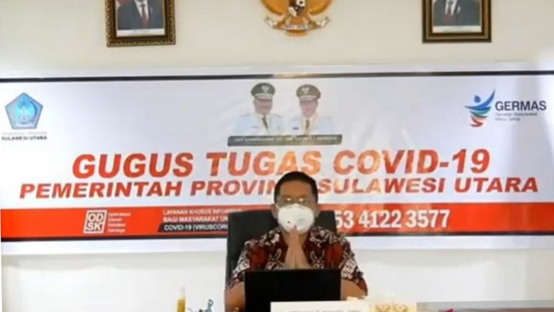 Sulut Mengalami Penambahan 528 Kasus Positif Covid-19, Terbanyak dari Manado