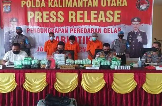 2 WNA Malaysia Penyelundup Sabu 3,7 Kg di Kaltara Terancam Hukuman Mati