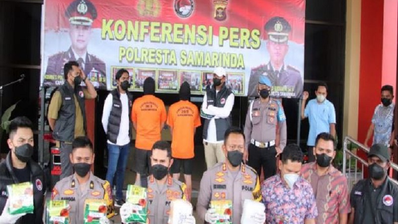 Kurir Narkoba Sabu 16 Kg di Samarinda Ditetapkan Tersangka, Diupah Rp10 Juta