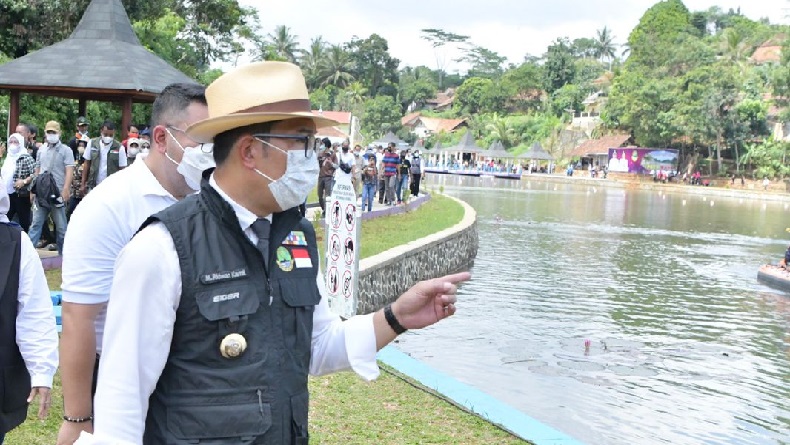 Dipoles Ridwan Kamil, Danau Situwangi Ciamis Semakin Cantik