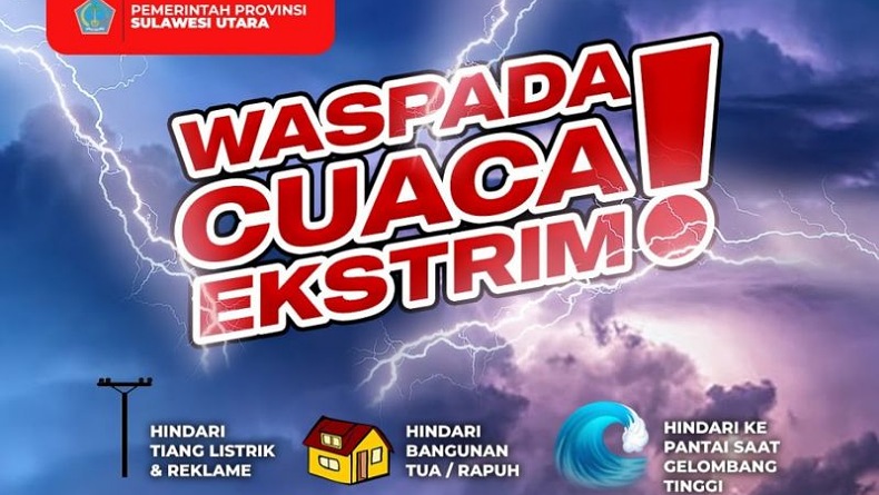 Gubernur Sulut Minta Masyarakat Waspadai Cuaca Ekstrem