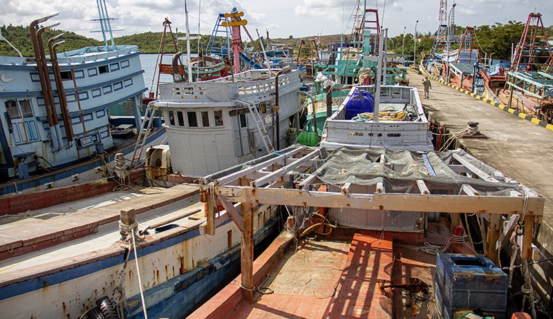 Penampakan 15 Kapal Asing Sitaan Kasus Ilegal Fishing Dilelang - Bagian 2