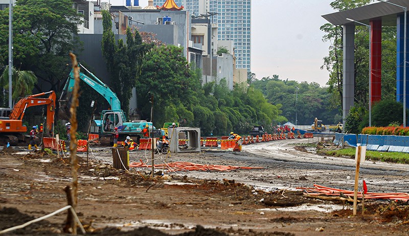 Ada 18 Tikungan, Begini Penampakan Sirkuit Formula E di Ancol saat Dibangun - Bagian 2