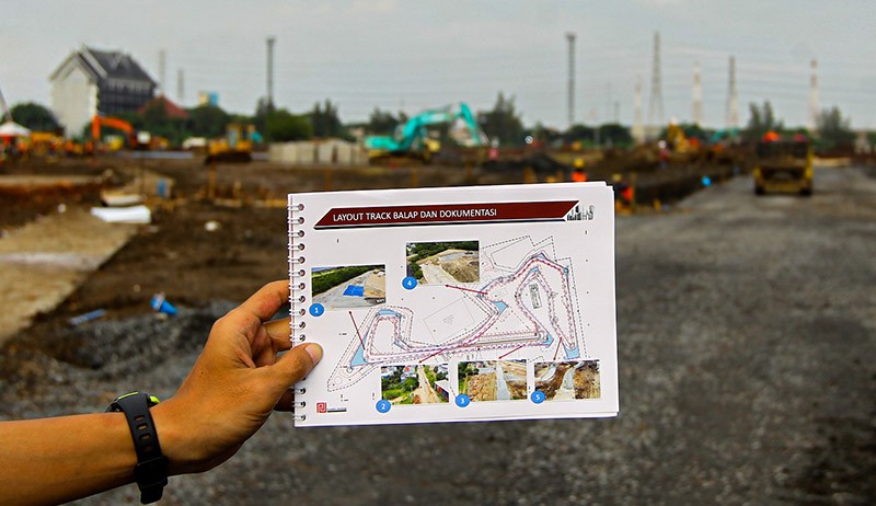 Ada 18 Tikungan, Begini Penampakan Sirkuit Formula E di Ancol saat Dibangun - Bagian 5