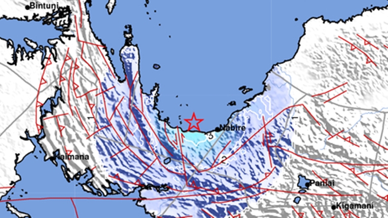 Gempa Terkini Magnitudo 4,5 Guncang Nabire Papua