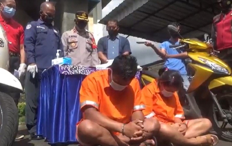 Tak Punya Pekerjaan Jadi Alasan Pasutri di Bali Nekat Mencuri Motor