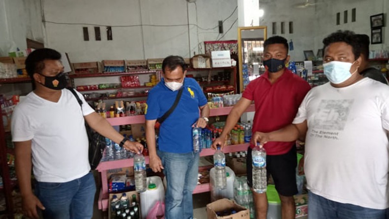 Polres Talaud Amankan Ratusan Botol Miras Tanpa Izin Edar