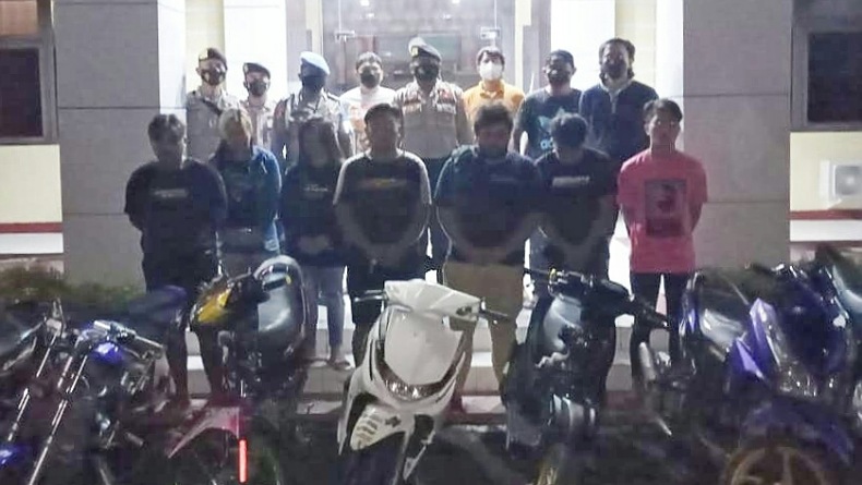 Polisi Kembali Gagalkan Balapan Liar di Pinaras, Ratusan Orang Lari Tunggang Langgang