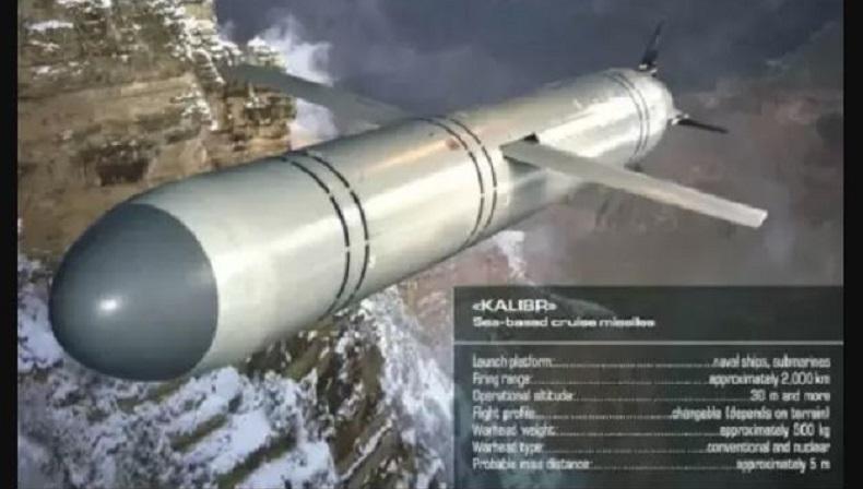  Rusia Gunakan Rudal Jelajah Kalibr untuk Gempur Ukraina