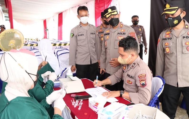 Genjot Vaksinasi Anak hingga Lansia, Polres Banjarnegara Siapkan 7.800 Dosis 