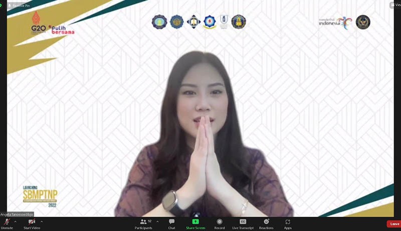 Launching SBMPTNP 2022, Angela Tanoesoedibjo Rekomendasikan Perguruan Tinggi Pariwisata - Bagian 1