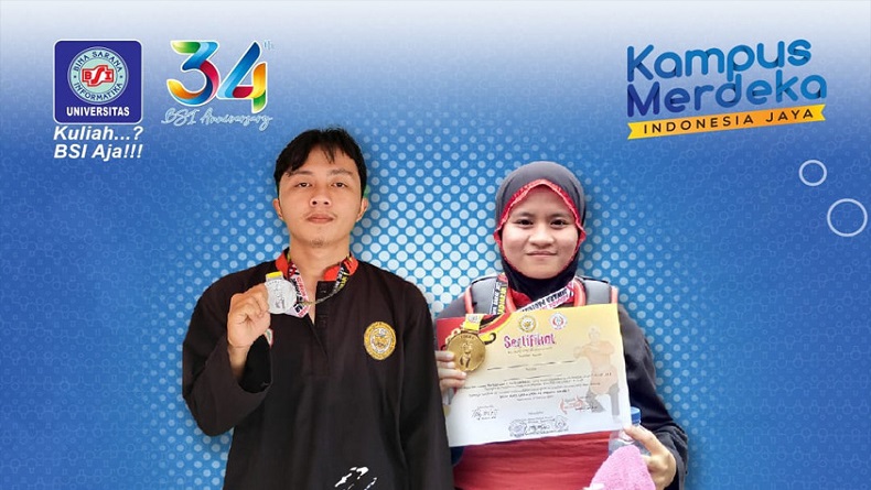Atlet Silat BSI Kampus Tasikmalaya Raih Emas di Kejuaraan Jawara Padjadjaran 2022