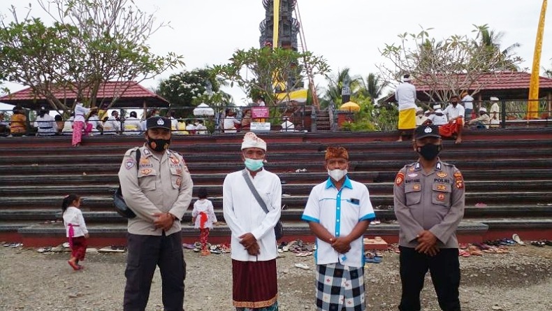 Polres Boalemo Lakukan Pengamanan Upacara Melasti Umat Hindu di Wonosari