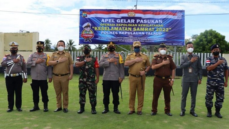 Polisi di Perbatasan NKRI Gelar Operasi Keselamatan Samrat 2022, Sasar Pelanggar Lalin dan Prokes 