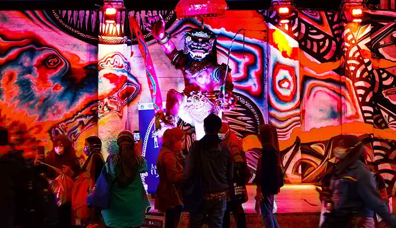 Sambut Hari Raya Nyepi, Ogoh-Ogoh Dipajang di Terowongan Kendal - Bagian 1