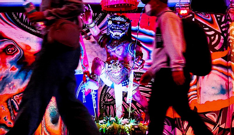 Sambut Hari Raya Nyepi, Ogoh-Ogoh Dipajang di Terowongan Kendal - Bagian 3