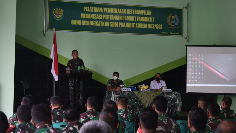 Kodam Siliwangi Beri Pelatihan Smart Farming bagi Prajurit TNI di Cirebon