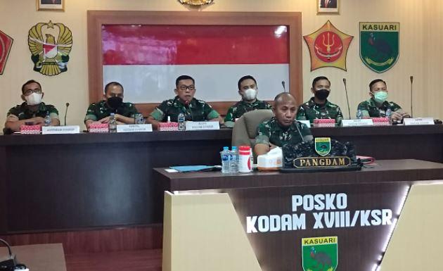Pangdam Kasuari Ingatkan Prajurit Tidak Boleh Keluar dari Karidor Tugas