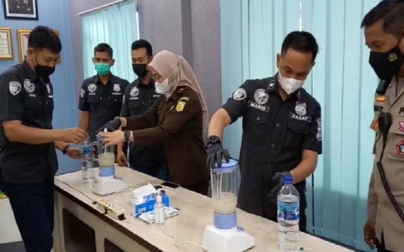 Polrestabes Palembang Musnahkan Sabu 1,8 Kg Asal Riau 