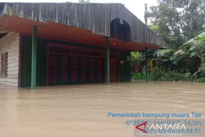 Banjir Rendam 74 Rumah di Kabupaten Kutai Barat 