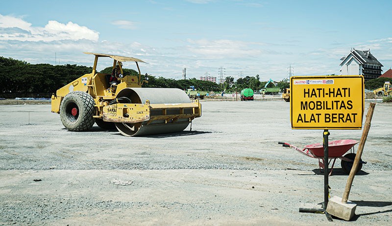 Penampakan Sirkuit Formula E di Ancol Mulai Diaspal - Bagian 3