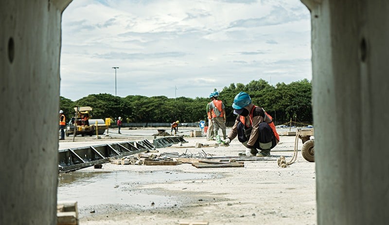 Penampakan Sirkuit Formula E di Ancol Mulai Diaspal - Bagian 4