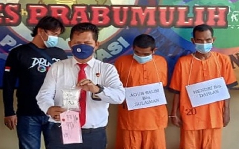 2 Kurir Sabu Asal Ogan Ilir Tertangkap saat Transaksi di Jalinsum 