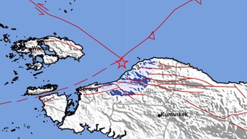 Gempa Terkini Magnitudo 4,1 Guncang Tambrauw Papua