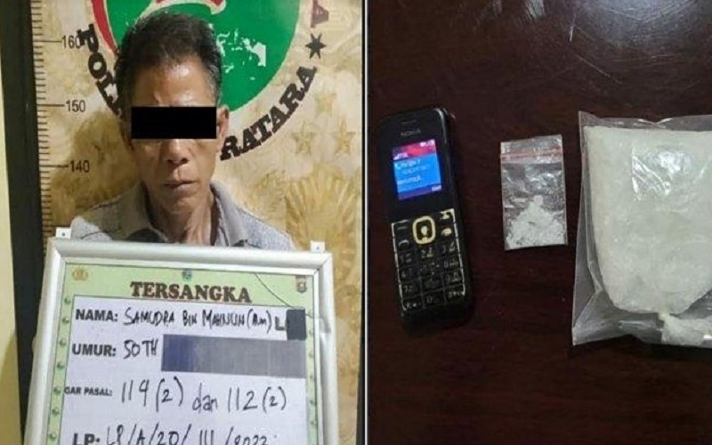 Pengedar Sabu di Muratara Ditangkap Polisi, Pelaku Pria Paruh Baya