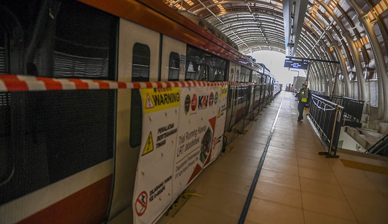 Progres Pembangunan LRT Jabodebek Capai 90 Persen - Bagian 4