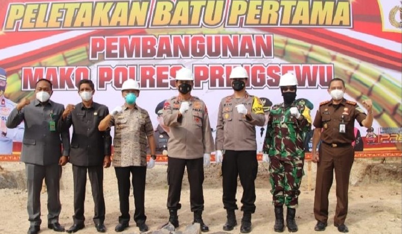 Resmi, Gedung Polres Pringsewu Mulai Dibangun dengan Nilai Kontrak Rp10,2 Miliar