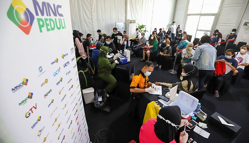 Suasana Sentra Vaksinasi Booster MNC Peduli Hari Kedua - Bagian 3