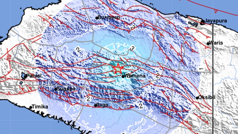 Gempa Terkini Magnitudo 4,9 Guncang Jayawijaya
