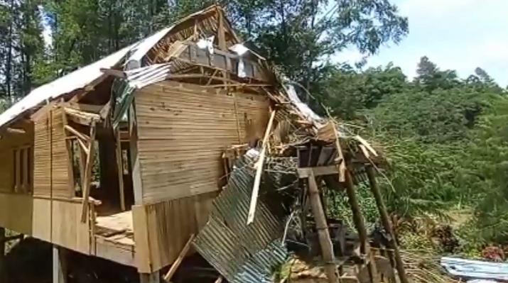 Ditimpa Pohon Tumbang, Satu Rumah Warga di Tana Toraja Hancur