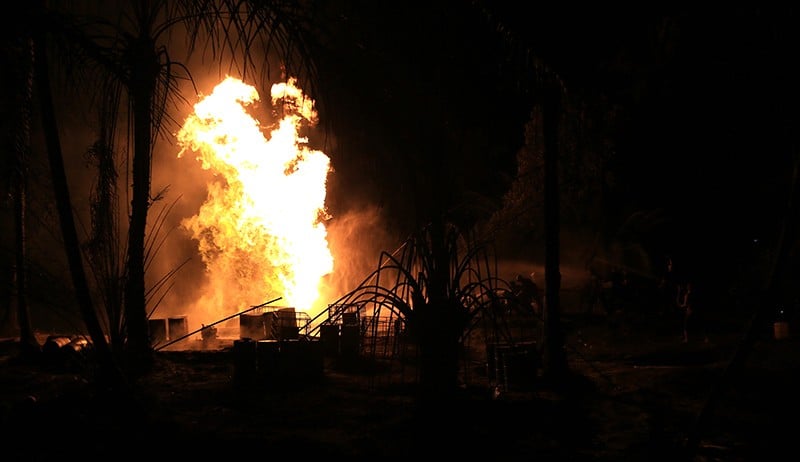 Sumur Minyak Ilegal di Aceh Timur Kebakaran - Bagian 3