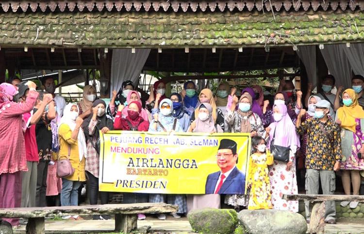 Pejuang Receh Kabupaten  Sleman Deklarasi Dukung Airlangga Hartarto Capres 2024