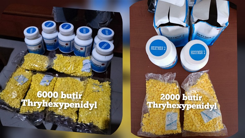title 2 Pemuda di Manado Ditangkap Polisi saat Akan Edarkan 8.000 Butir Trihexyphenidyl 2 Pemuda di Manado Ditangkap Polisi saat Akan Edarkan 8.000 Butir Trihexyphenidyl