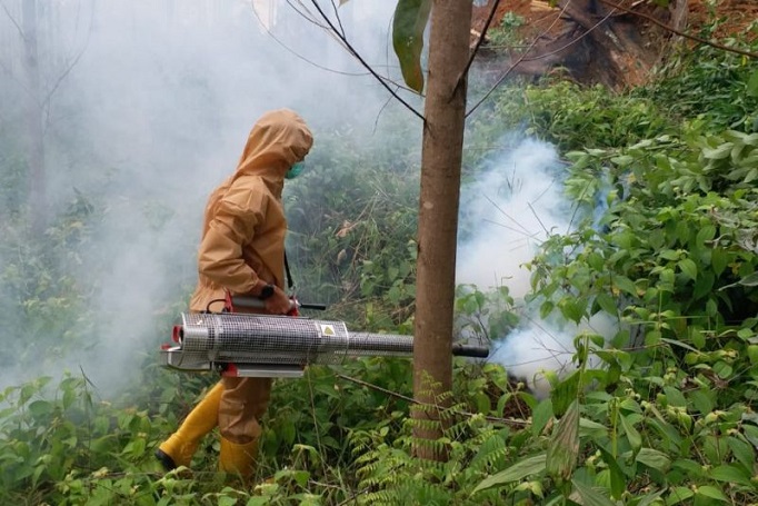 title Fogging hingga Radius 1 Km, Kawasan Kemah Jokowi Dipastikan Steril dari Malaria Fogging hingga Radius 1 Km, Kawasan Kemah Jokowi Dipastikan Steril dari Malaria