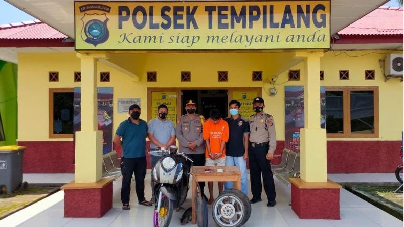 Curi Sepeda Motor, Pemuda di Bangka Barat Ditangkap