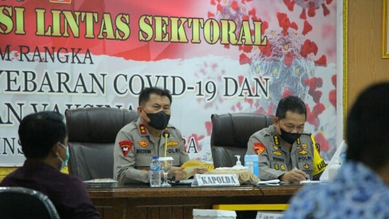 Rakor Penanganan Covid-19, Kapolda Sulut: Sinergikan Semua Aparat Percepat Vaksinasi