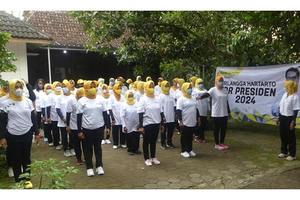  Emak-Emak di Bantul Dukung Airlangga Hartarto Jadi Capres 2024