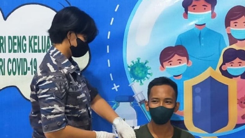 Lanal Melonguane Kepulauan Talaud Gelar Serbuan Vaksinasi di Lapangan Sangkudiman