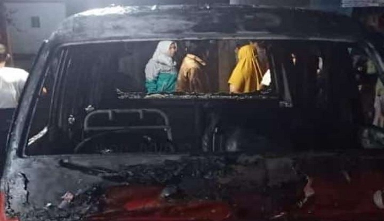 Angkot di Cianjur Hangus Dalam Garasi, Diduga Sengaja Dibakar