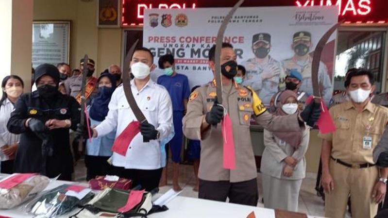 Viral Video Perusakan di Sawangan Purwokerto, Polisi Tangkap 9 Anggota Geng Motor