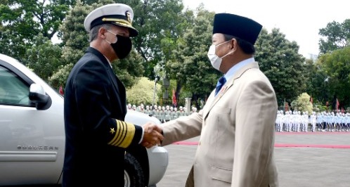 Menhan Prabowo Terima Kunjungan Komandan Militer AS
