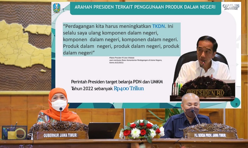 title Khofifah: 40 Persen Pengadaan Barang dan Jasa Harus untuk Produk dalam Negeri Khofifah: 40 Persen Pengadaan Barang dan Jasa Harus untuk Produk dalam Negeri
