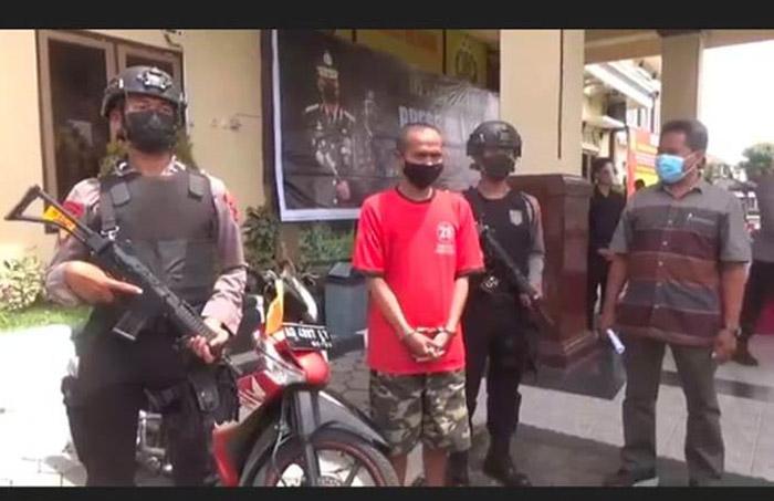 Residivis Kambuhan Ditangkap Polisi Curi Motor Pak Kades