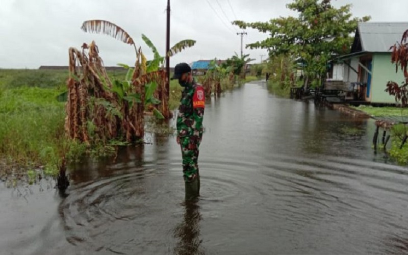 Diguyur Hujan Sepanjang Malam, Sejumlah Desa di Hulu Sungai Tengah Terendam Banjir