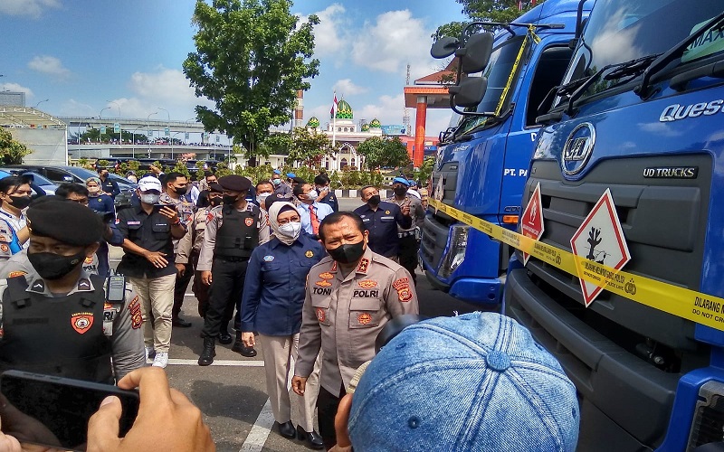 Polda Sumsel Gerebek Gudang Pengoplos Solar Beromset Miliaran Rupiah