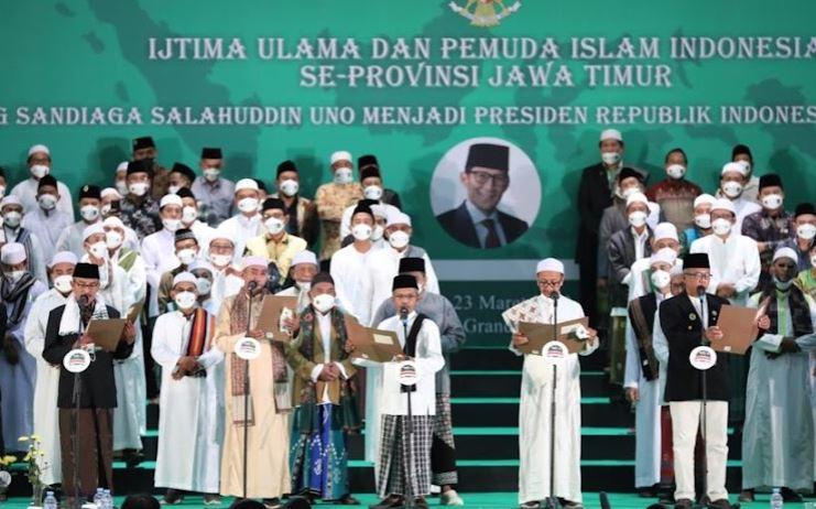 Sandiaga Uno Didukung Ulama dan Habaib Se-Jatim Maju Jadi Capres 2024